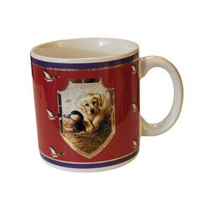 Vintage 1995 Sportsman Collection Lynn Kaatz Coffee Mug Puppy Game Keeper Hunt
